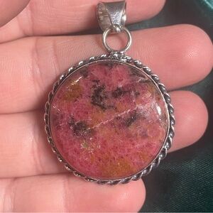 Rhodinite pendant